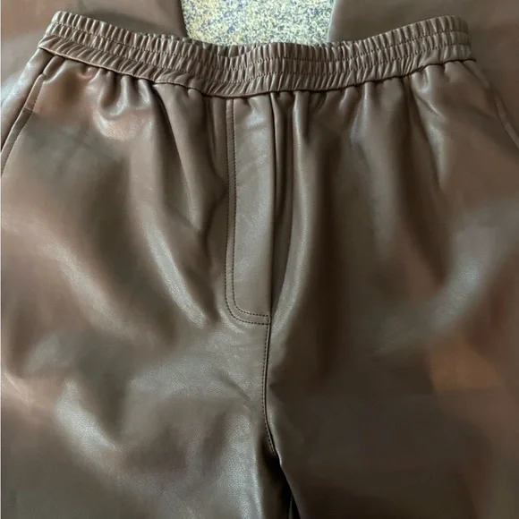 The Range Faux Leather Wide Leg Pants Medium - Picture 5 of 5